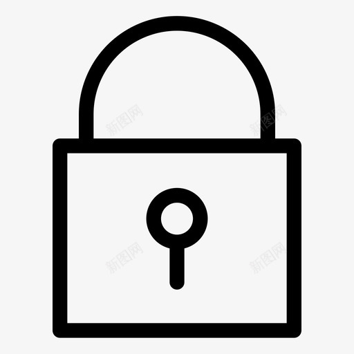锁锁定锁隐私svg_新图网 https://ixintu.com 锁定 隐私 私人 安全 用户 界面设计
