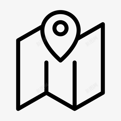 位置查找器gpssvg_新图网 https://ixintu.com 位置 查找 地图 物流 线路 字形