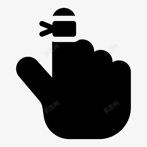 手指绷带伤口受伤svg_新图网 https://ixintu.com 手指 绷带 伤口 受伤 治疗 健康 状况 疾病