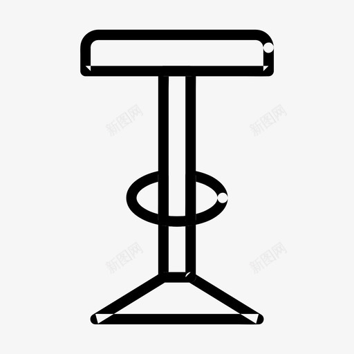 酒吧凳椅子家具svg_新图网 https://ixintu.com 酒吧 家具 椅子 室内 内部
