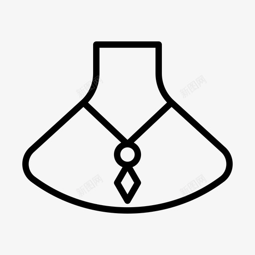项链电子商务珠宝svg_新图网 https://ixintu.com 项链 电子商务 购物 珠宝 线雕文