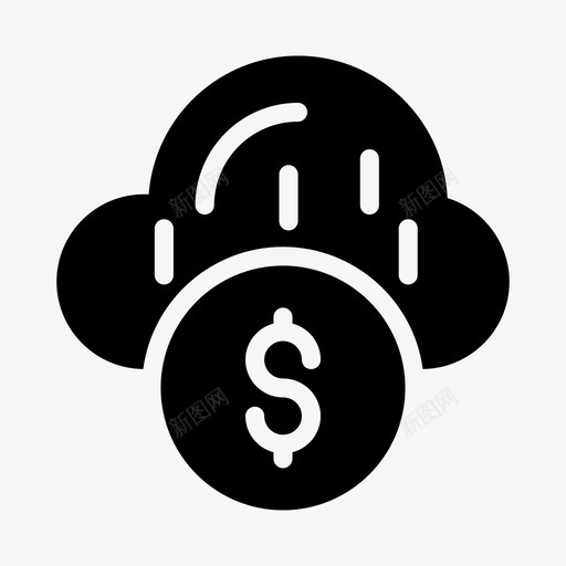 云美元金融货币svg_新图网 https://ixintu.com 美元 金融 货币 储蓄 商业 办公 字形