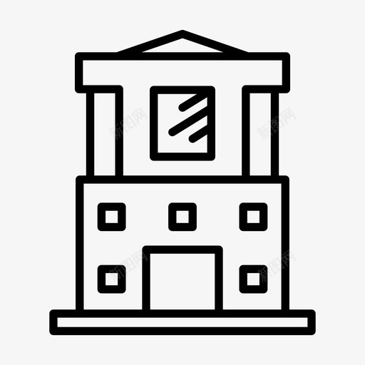 豪宅大厦住所svg_新图网 https://ixintu.com 豪宅 大厦 住所家 房子 建筑