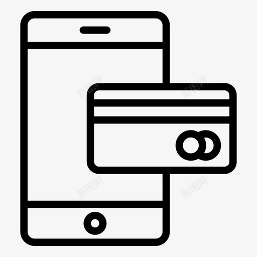 数字支付移动银行移动货币svg_新图网 https://ixintu.com 支付 移动 数字 银行 货币 购物 商业 向量 图标