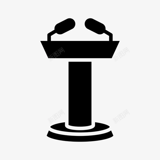 讲台演讲舞台svg_新图网 https://ixintu.com 演讲 讲台 舞台