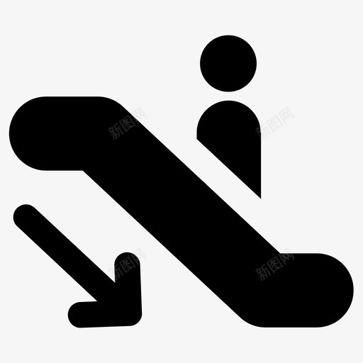 自动扶梯下行楼下svg_新图网 https://ixintu.com 自动扶梯 下行 楼下 电动 楼梯 商场