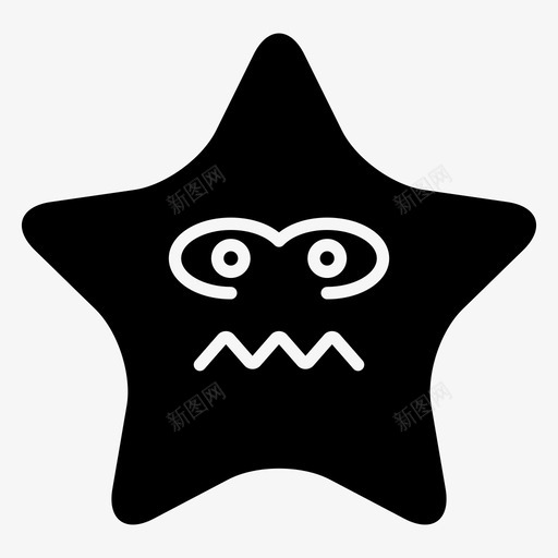 星星惊奇表情符号svg_新图网 https://ixintu.com 表情 符号 星星 惊奇 紧张 明星 纯色