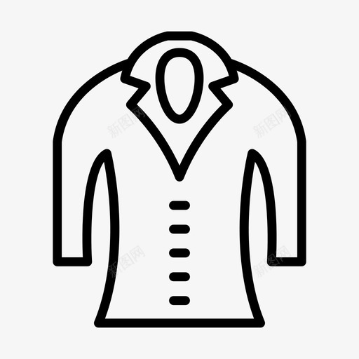 大衣布料电子商务svg_新图网 https://ixintu.com 电子商务 购物 大衣 布料 夹克 服装 字形
