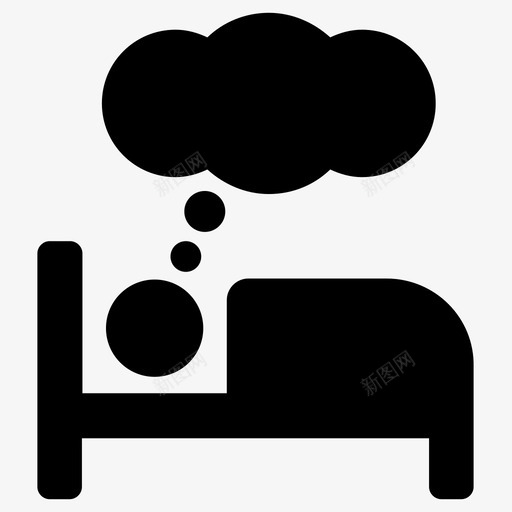 做梦晚上睡觉svg_新图网 https://ixintu.com 做梦 睡觉 晚上