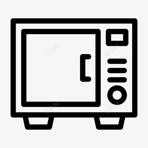 微波炉电器电子svg_新图网 https://ixintu.com 微波炉 电子 电器 厨房 电子产品 产品线 字形