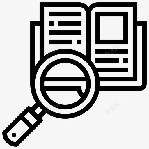 研究文章文献svg_新图网 https://ixintu.com 研究 文章 文献 放大 回顾 发展 路线