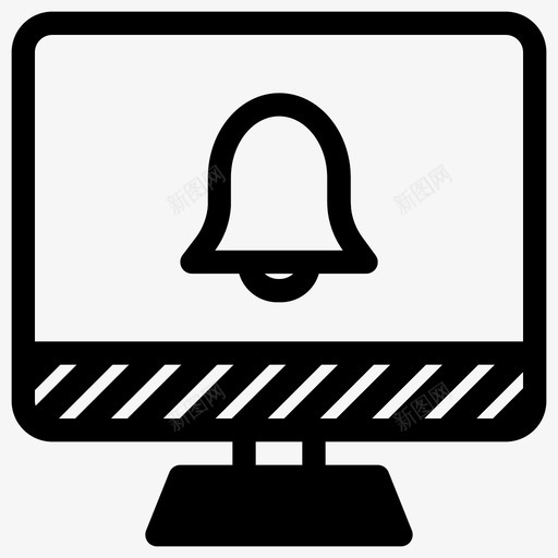 桌面监视器屏幕lcd通知svg_新图网 https://ixintu.com 桌面 监视器 屏幕 通知