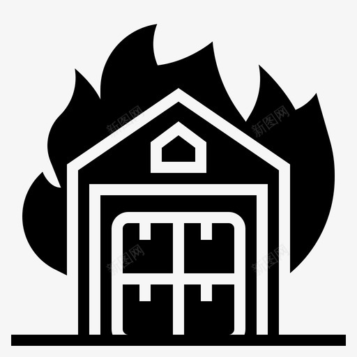火灾烧伤房屋火灾svg_新图网 https://ixintu.com 火灾 烧伤 房屋 保险 保险商 商业 风险