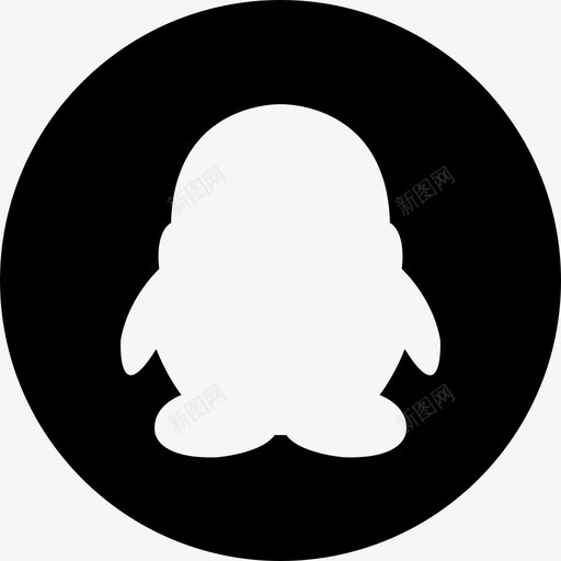 QQ圆底svg_新图网 https://ixintu.com 圆底 社交
