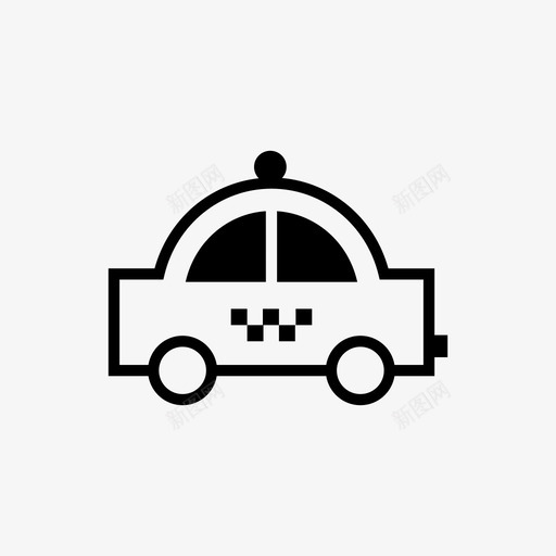 出租车taxi6svg_新图网 https://ixintu.com 出租车