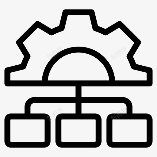 网络管理业务管理层次结构svg_新图网 https://ixintu.com 网络管理 业务管理 层次 结构 组织 发展 线图 图标 集合