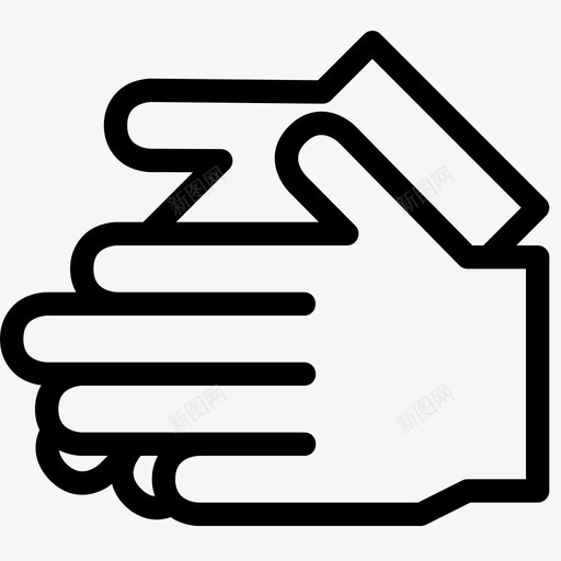 鼓掌欢呼手势svg_新图网 https://ixintu.com 鼓掌 手势 欢呼