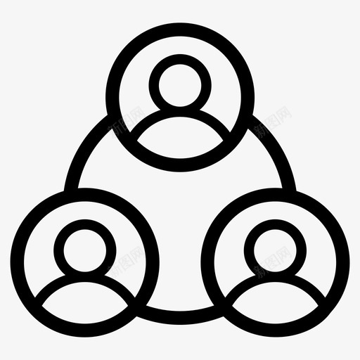 团队社区公司结构svg_新图网 https://ixintu.com 团队 公司 结构 社区 合作 合作网 网络 托管 服务器 线图 图标