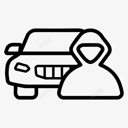 汽车劫匪窃贼盗贼svg_新图网 https://ixintu.com 汽车 劫匪 盗贼 图标 窃贼 保险 相关 相关图 作为 为汽车 保护