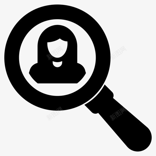 招聘高管搜索寻找员工svg_新图网 https://ixintu.com 招聘 高管 搜索 寻找 员工 猎头 人力资源 数据 科学技术 字形 图标