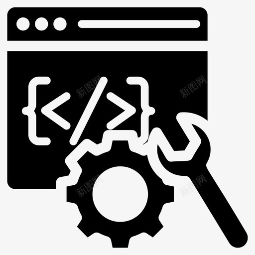 网络编程html编码web编码svg_新图网 https://ixintu.com 网络编程 编码 开发工具 维护 数据 科学技术 字形 图标 集合