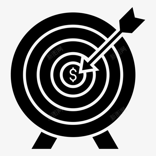 目标射箭靶心svg_新图网 https://ixintu.com 目标 财务 图标 射箭 靶心 字形 集合