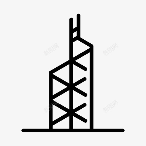 中国银行大厦大厦城市svg_新图网 https://ixintu.com 大厦 中国银行 城市旅游 医疗