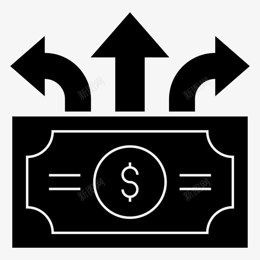资金流现金流流动资金svg_新图网 https://ixintu.com 图标 资金流 现金流 流动资金 投资 回报率 营运 资金 财务 字形 集合