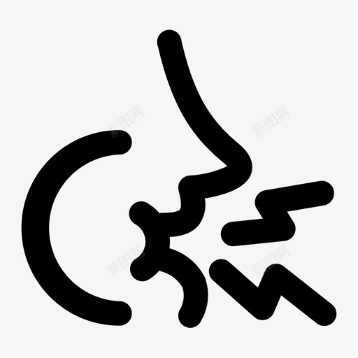咳嗽医疗鼻炎svg_新图网 https://ixintu.com 医疗 卡通 咳嗽 鼻炎