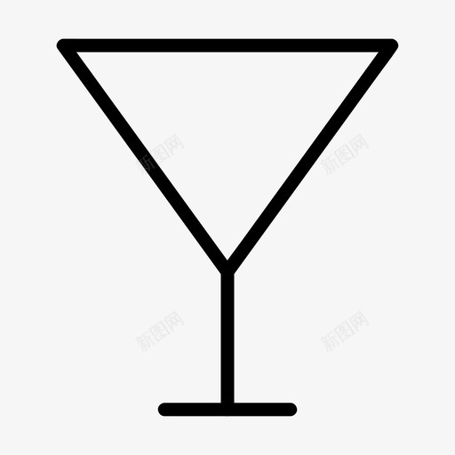 鸡尾酒杯酒类饮料svg_新图网 https://ixintu.com 鸡尾 鸡尾酒 酒杯 饮料 酒类 马提尼 所有 尺寸 基本 图标