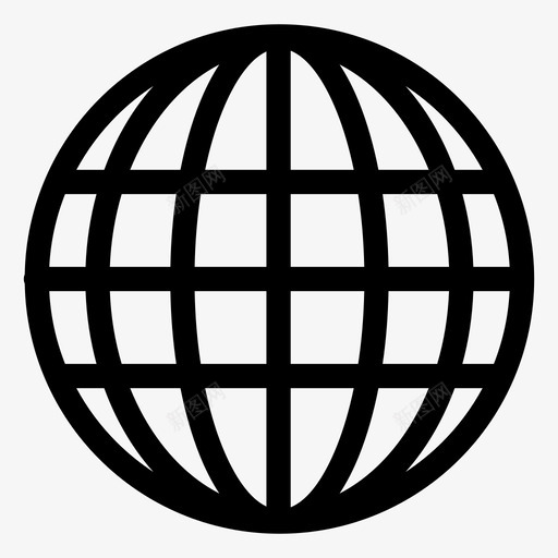 网站全球链接svg_新图网 https://ixintu.com 网站 全球 链接 世界 名片 图标 第二