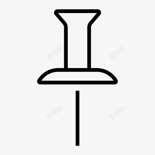 别针钉板图钉svg_新图网 https://ixintu.com 图钉 别针 钉板