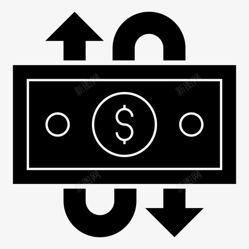 现金流图标流动资金svg_新图网 https://ixintu.com 现金流 图标 流动资金