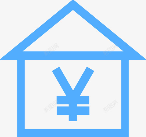 房产租金svg_新图网 https://ixintu.com 房产 租金
