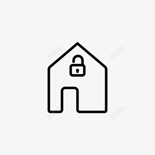 家庭安全房屋保护房屋安全svg_新图网 https://ixintu.com 安全 家庭 房屋 之家 保护