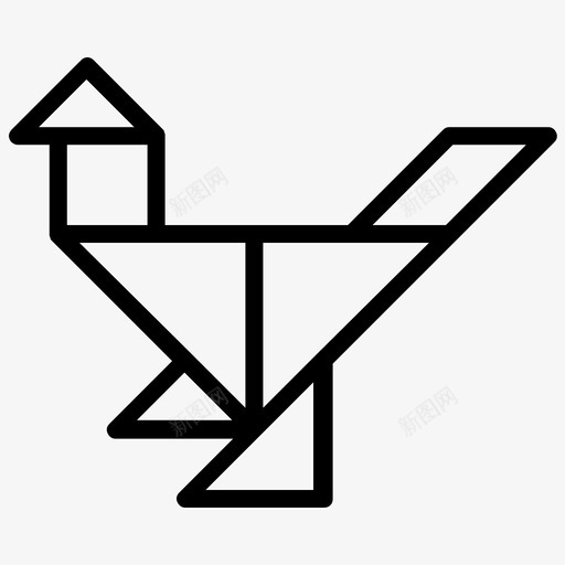 鸡七巧板动物游戏svg_新图网 https://ixintu.com 七巧板 动物 游戏 益智 解决方案