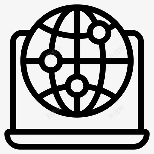 全球网络浏览器网络空间svg_新图网 https://ixintu.com 网络 全球 全球网 互联网 营销 浏览器 空间 连接 邮件 线图 图标