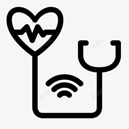 医疗保健医疗医药svg_新图网 https://ixintu.com 医疗保健 医疗 医药 听诊器 互联网 思维