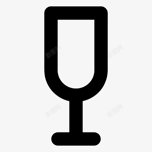 香槟酒杯酒类饮料svg_新图网 https://ixintu.com 香槟 香槟酒 酒杯 酒类 饮料 葡萄酒 各种 尺寸 基本 图标