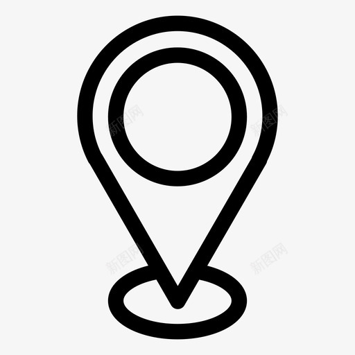 名片第二卷的位置地址地图pinsvg_新图网 https://ixintu.com 名片 第二 位置 地址 地图 地点 图标