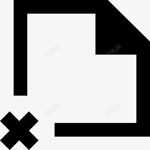 fileclose1685svg_新图网 https://ixintu.com 线性 扁平