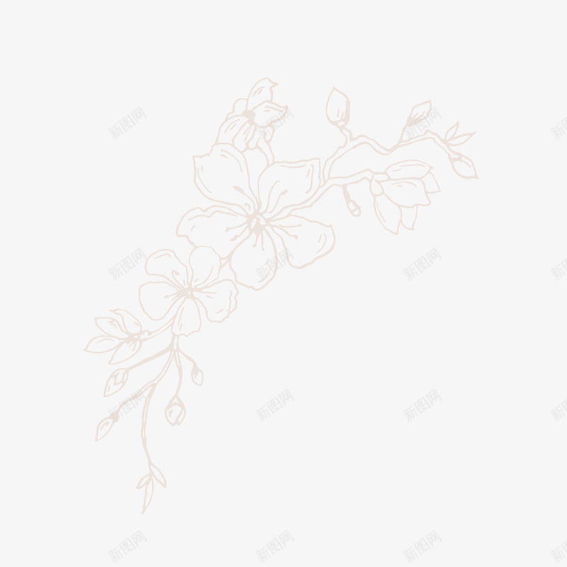 手绘樱花免扣墨水钢笔花卉插画典雅装饰包装设计图形png免抠素材_新图网 https://ixintu.com 手绘 樱花 免扣 墨水 钢笔 花卉 插画 典雅 装饰 包装设计 图形