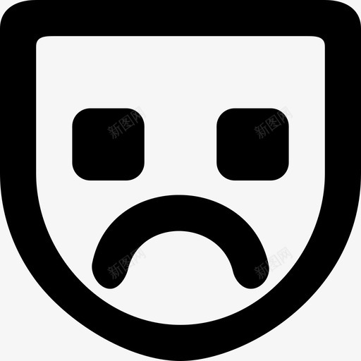 emojisad484svg_新图网 https://ixintu.com 线性 简约 扁平