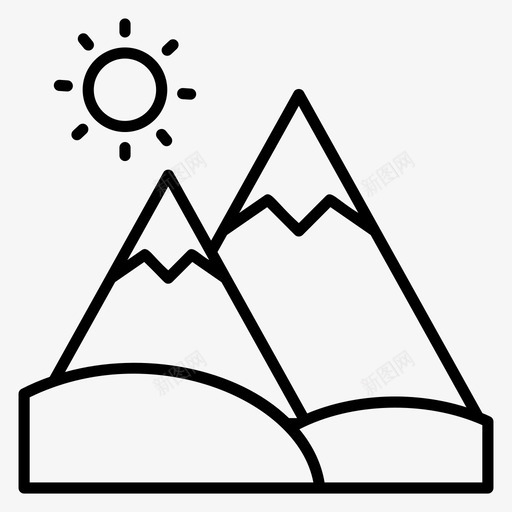 山地站丘陵站丘陵地带svg_新图网 https://ixintu.com 丘陵 山脉 山地 地带 景观 自然 旅游度假 矢量 矢量图 图标