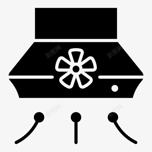 抽油烟机炊事家用电器svg_新图网 https://ixintu.com 抽油烟机 炊事 家用电器 厨房 油烟机