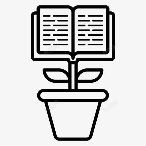知识成长教育发展教育进步svg_新图网 https://ixintu.com 成长 教育 知识 教育发展 进步 转化 学习 大纲 图标