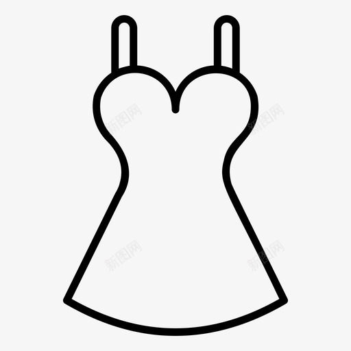 贴身背心服装内衣svg_新图网 https://ixintu.com 贴身 背心 服装 内衣 汗衫 可穿 一套 美丽 时尚 轮廓 矢量