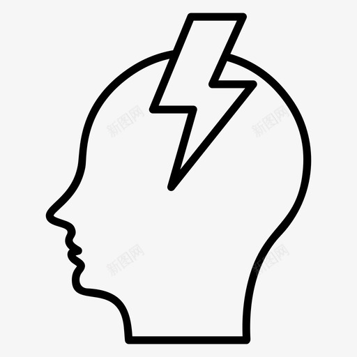 抑郁头痛偏头痛svg_新图网 https://ixintu.com 抑郁 头痛 偏头痛 恶心 疼痛 科学 医学 向量 图标