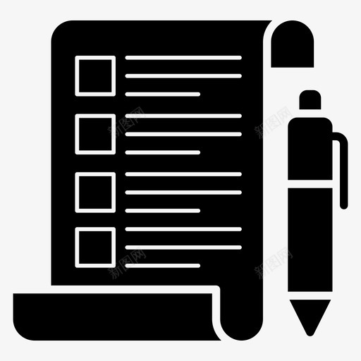 考试表考试成绩试卷svg_新图网 https://ixintu.com 考试 试卷 成绩 待办 事项 列表 教育 实心 图标