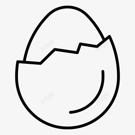 煮鸡蛋蛋黄鸡蛋svg_新图网 https://ixintu.com 鸡蛋 蛋黄 早餐